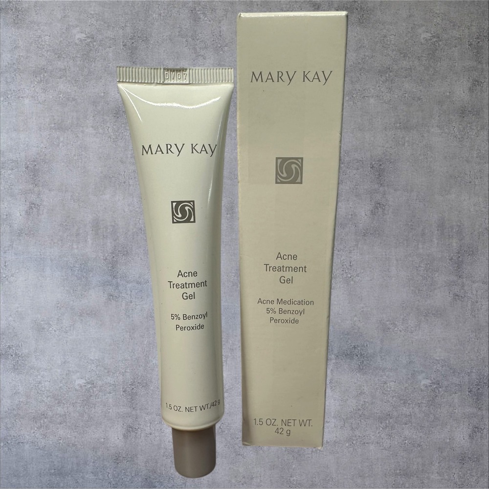 Mary Kay Acne Treatment Gel 087400 1.5oz New 5% Benzoyl Peroxide - Gray Cap